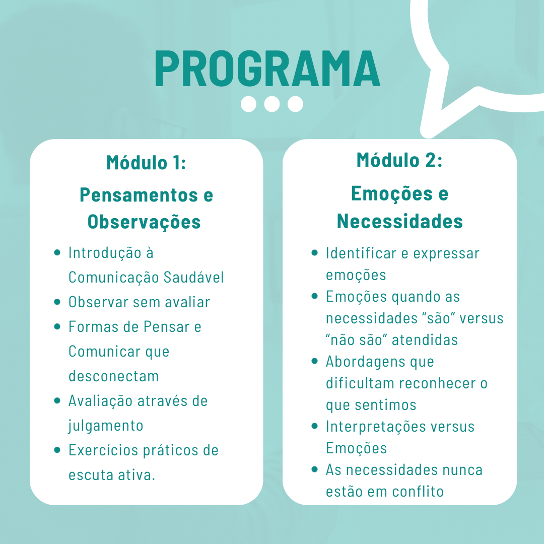 Curso de Comunicação Saudável - Transformando Diálogos