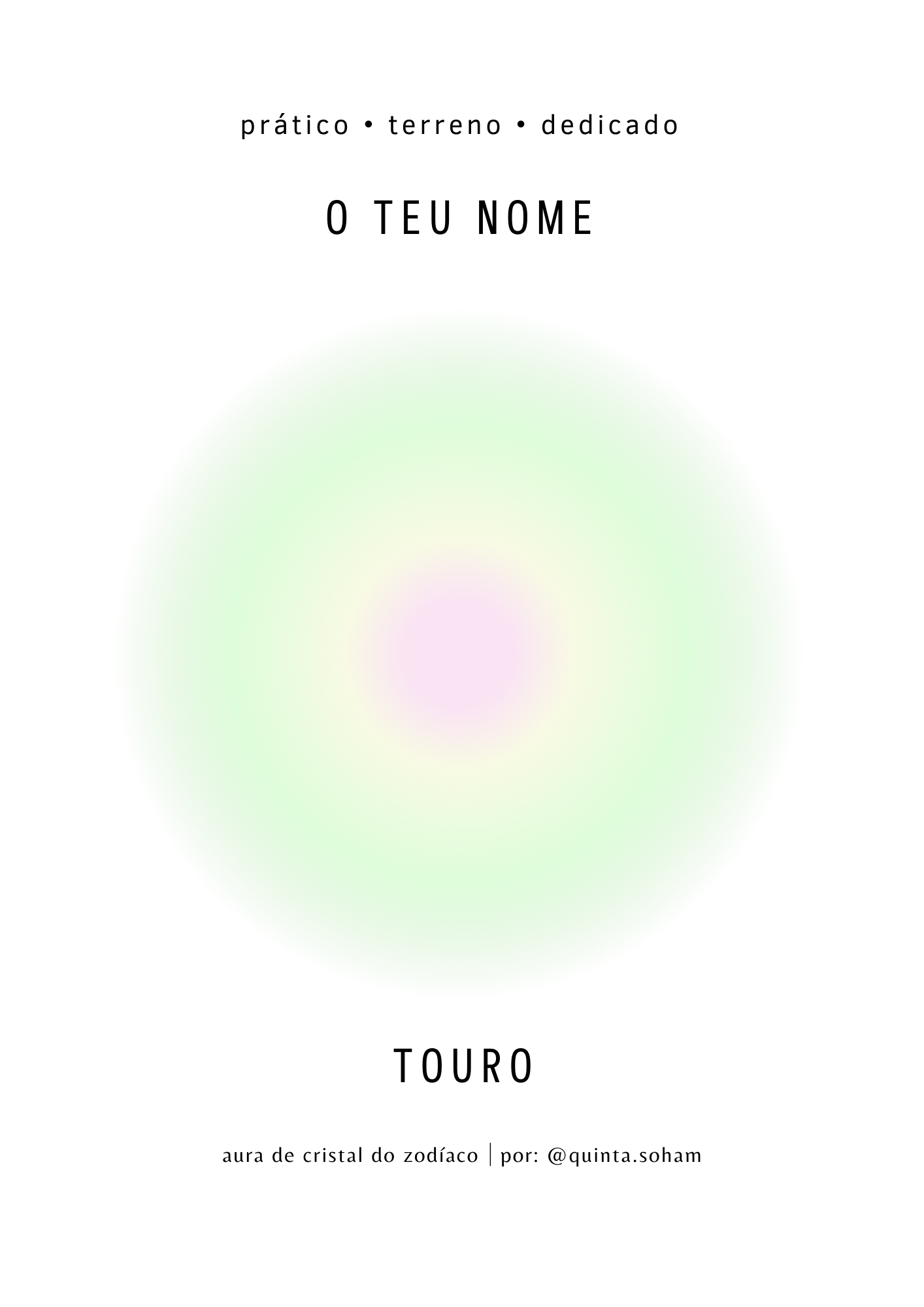 Aura de Signo (personalizado com Nome)