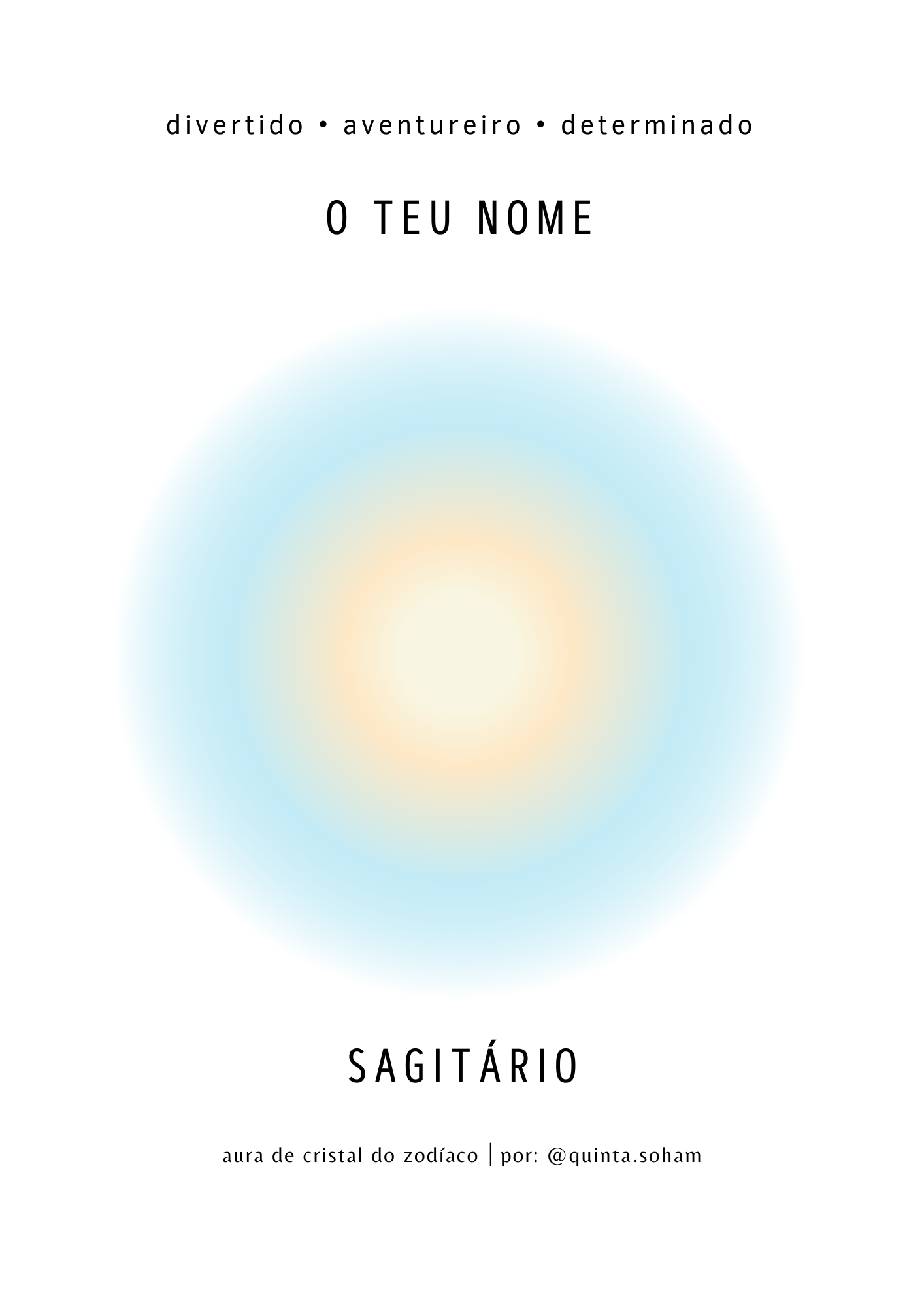 Aura de Signo (personalizado com Nome)