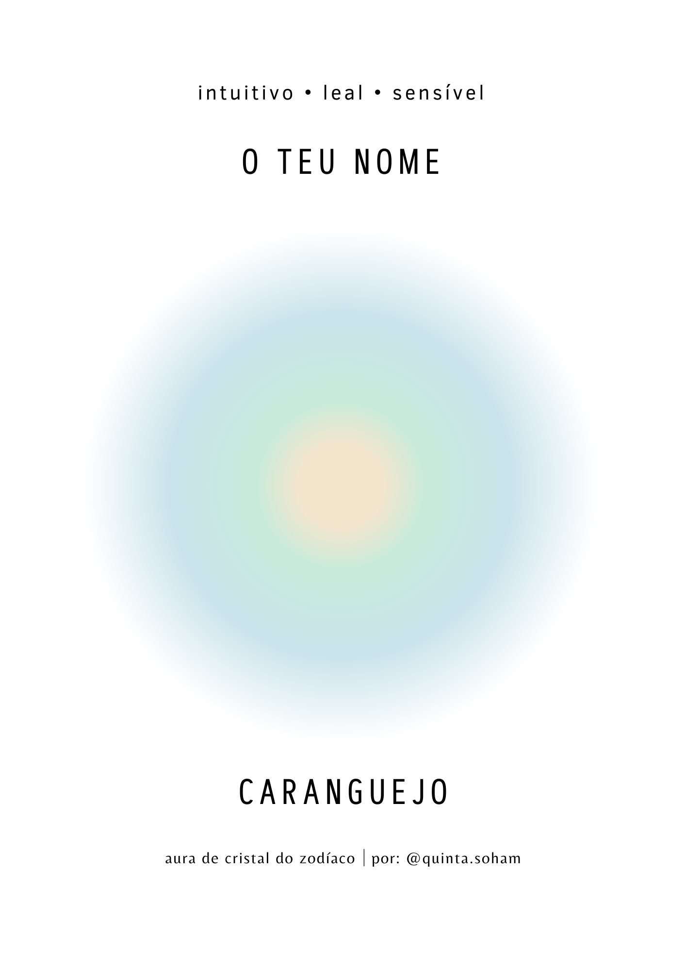 Aura de Signo (personalizado com Nome)