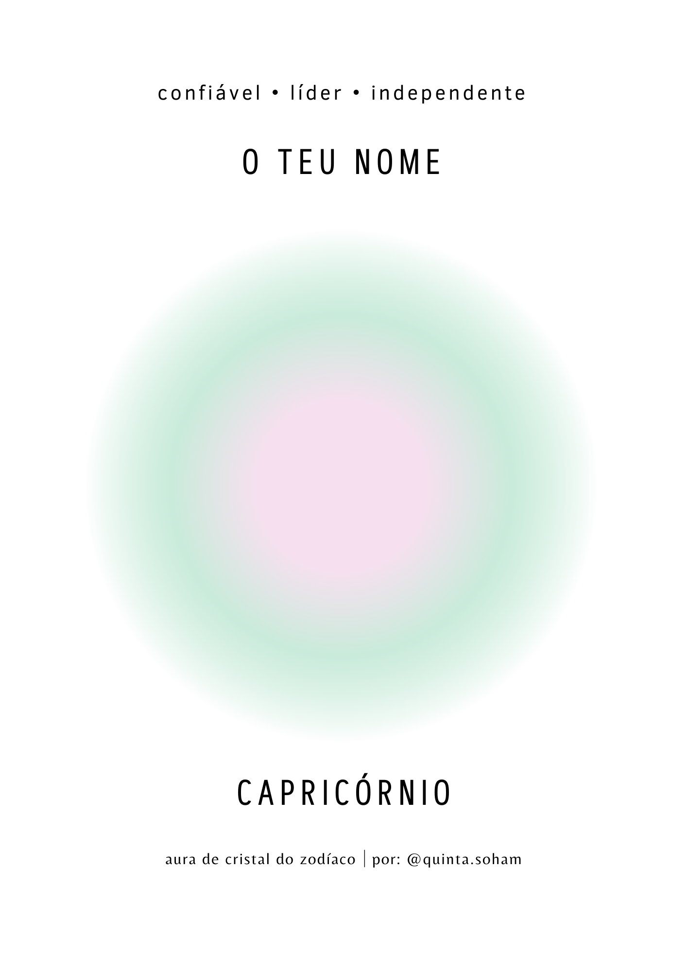 Aura de Signo (personalizado com Nome)